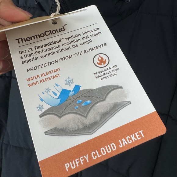 ZeroXposur Mens XL Black ThermoCloud Puffer Jacket Coat Water Wind Resistant - Picture 9 of 11